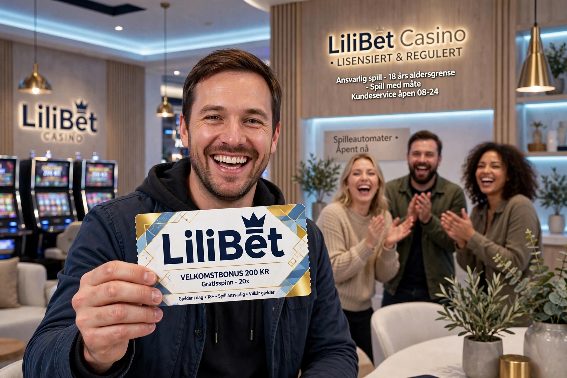 a person with a casino bonus Lilibet Casino Casino